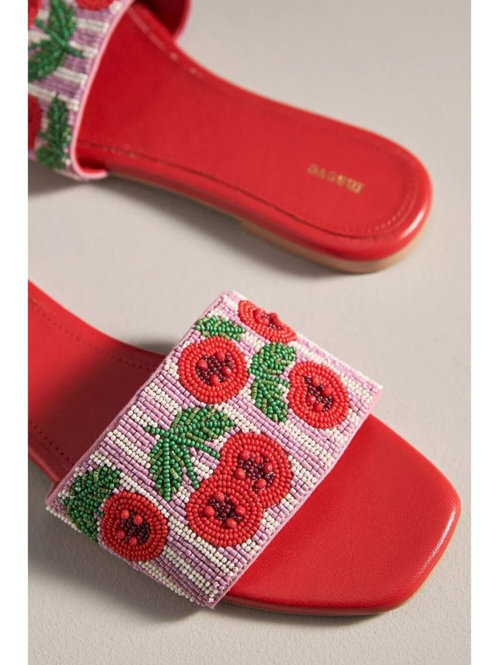 The Fiona Beaded Slide Sandals by Maeve Sardines 37 - Picture 3 of 3